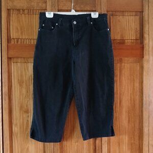 SONOMA black cropped jeans sz 12 woman's